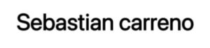 Sebastian carreno